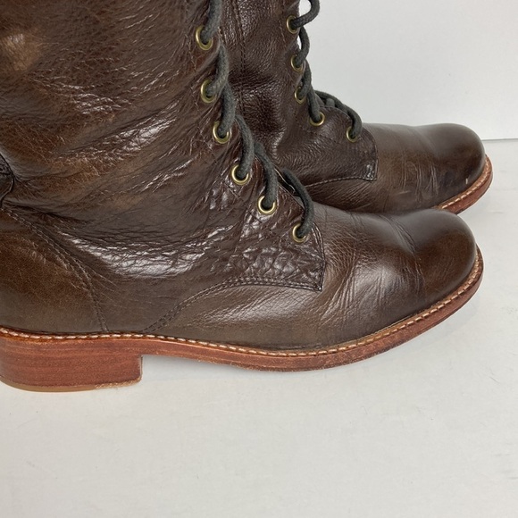 FREE PEOPLE Anthropologie GEE WAWA LACE UP BOOT Sz 7 Boho Witchy Winter Combat - Picture 4 of 15